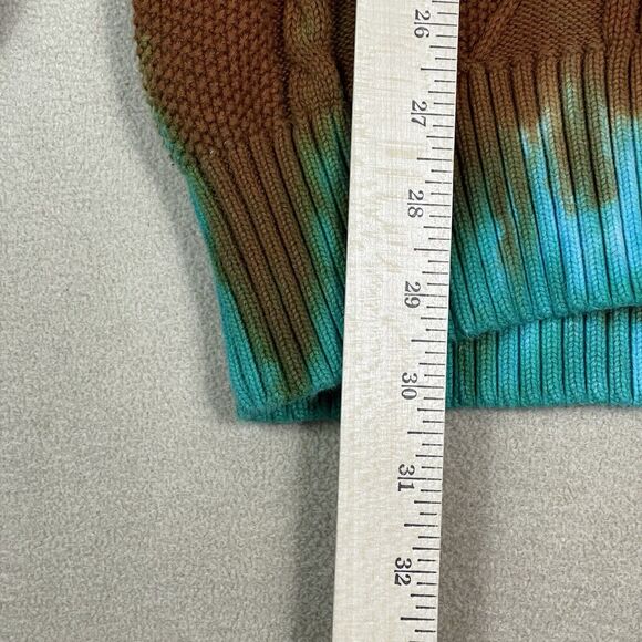 40s & Shorties Sweater Mens Small Multicolor Tie-Dye Knit Relaxed Fit Heavyweigh - Picture 6 of 11